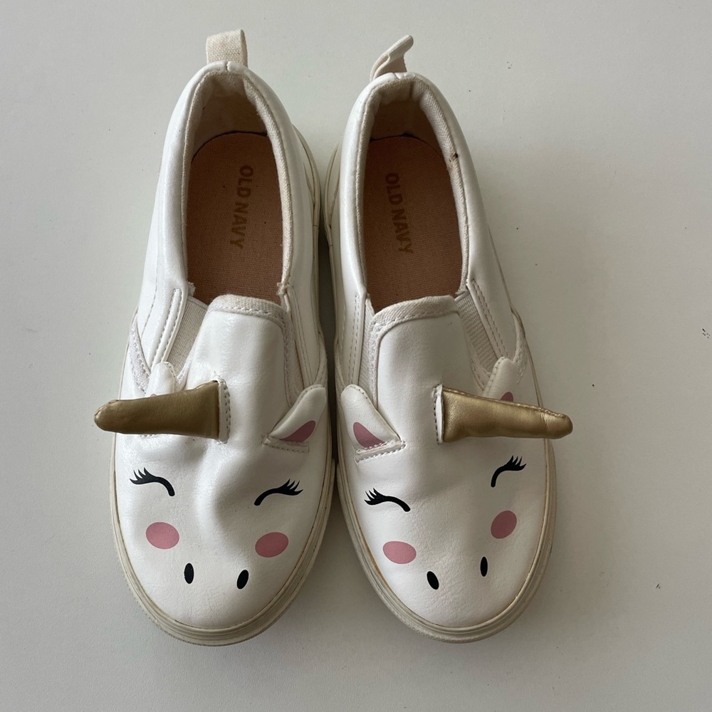 Old Navy Kids Unicorn Sneakers - White and neutral colors